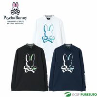 サイコバニーPSYCHOBUNNYカラフルロゴモックネックTシャツGF144ゴルフウェア