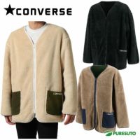 コンバースCONVERSEアスレチックウェアATHLETICWEARリバーシブルノーカラージャケットCA212681メンズ長袖フリースアウター上着