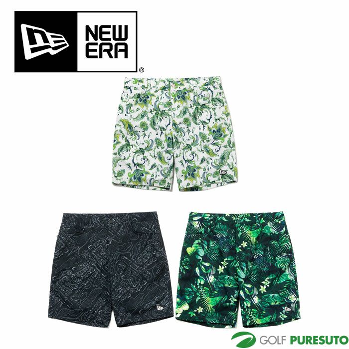 ニューエラゴルフテックショートパンツAllOver13516941／13516942／13516951ゴルフウェア
