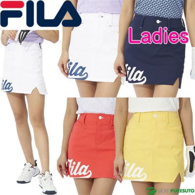 【レディース】フィラゴルフスカート＋インナーパンツ753-301吸汗速乾UVカット撥水加工ストレッチゴルフウェア