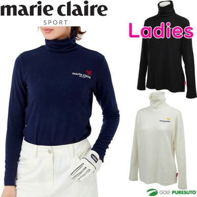 【レディース】マリ・クレール長袖ハイネックシャツ731-507ゴルフウェア