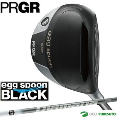 プロギアeggspoonBLACKフェアウェイウッド（3W）2021年モデル[日本仕様][PRGRエッグスプーンブラック]