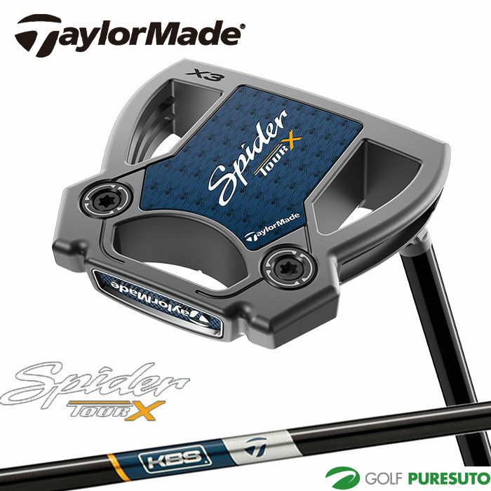 テーラーメイドSpiderTOURXパタースモールスラントKBSBLACKSTEPLESSスチールシャフト2025年モデル[日本仕様][Taylormade][スパイダーツアーエックス]
