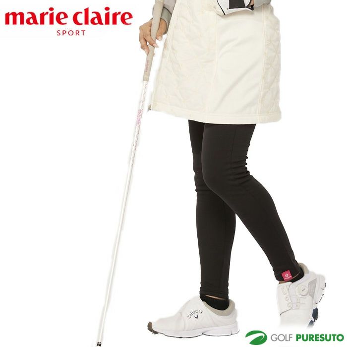 【レディース】マリ・クレールレギンス731-90410分丈CRAZYHOT（笑っちゃうほど暖かい）ゴルフウエア保温蓄熱