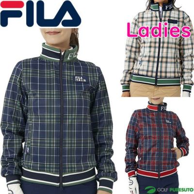 【レディース】フィラゴルフ長袖フルジップボンディングジャケット792-208アウターゴルフウェア