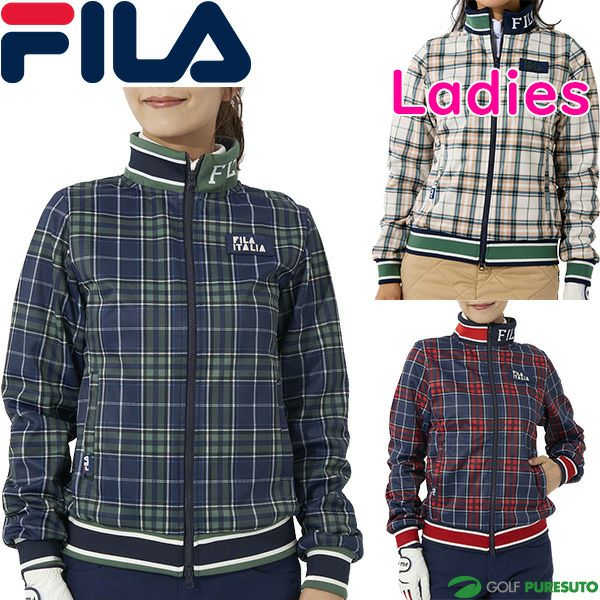 【レディース】フィラゴルフ長袖フルジップボンディングジャケット792-208アウターゴルフウェア